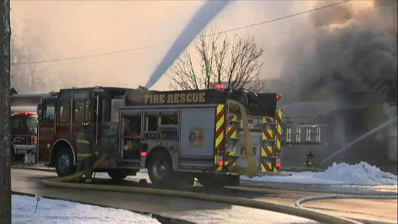 WATCH LIVE Crews battle fire in auto repair shop in Redford Twp.